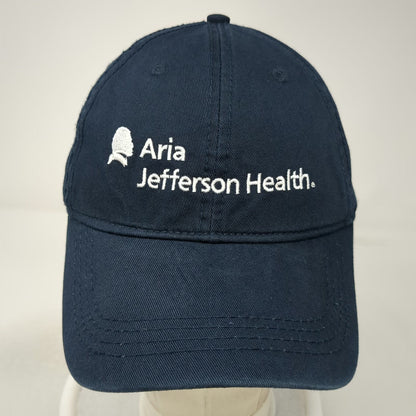 Cap America Baseball Cap Blue One Size Aria Jefferson Health Hat Slideback Logo