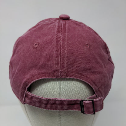 Paga Slideback Hat Red OSFA Adjustable Embroidered Solid 6 Panel