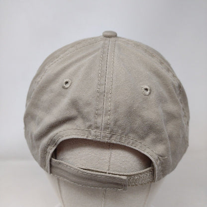 Western Community Strapback Hat Tan OS Adjustable Embroidered Port & Company
