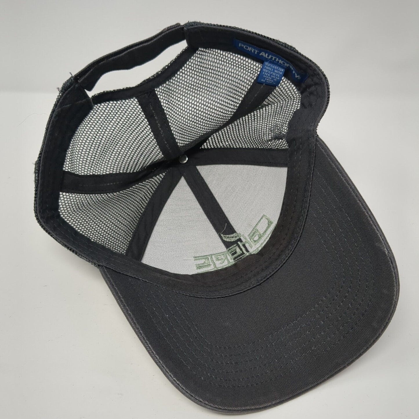 Cohorts Strapback Mesh Back Trucker Hat Gray One Size Port Authority