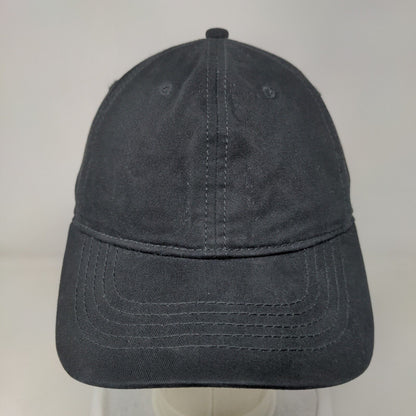 Unbranded Slideback Hat Black OSFM Adjustable Solid Vent Holes Blank