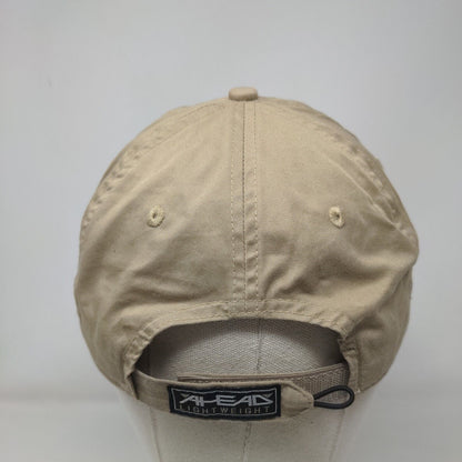 Innisbrook Strapback Hat Tan One Size Classic Cut Embroidered Ahead Lightweight