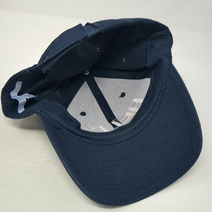 Port & Company Baseball Cap Blue One Size Helix Steel Logo Cotton Strapback Hat