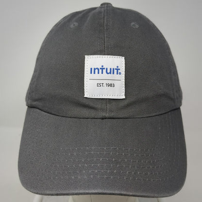 Quake City Caps Baseball Cap Gray One Size Hat Intuit Est 1983 Patch Slideback