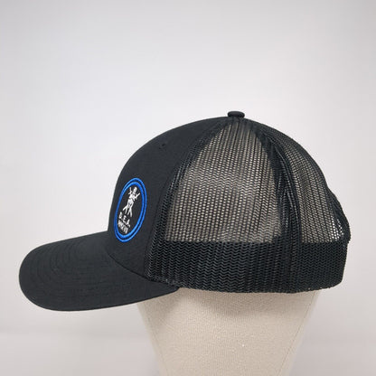 D.E.A. MMXVII Snapback Trucker Hat Black One Size Mesh Back Richardson