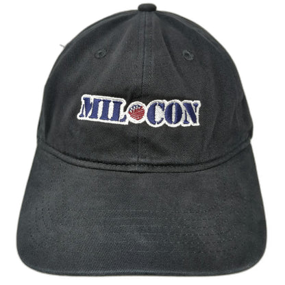 Port & Company Baseball Cap Black One Size Hat MILOCON Embroidered Slideback
