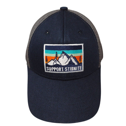 Support Stibnite Snapback Mesh Back Trucker Hat Multi OSFA Embroidered