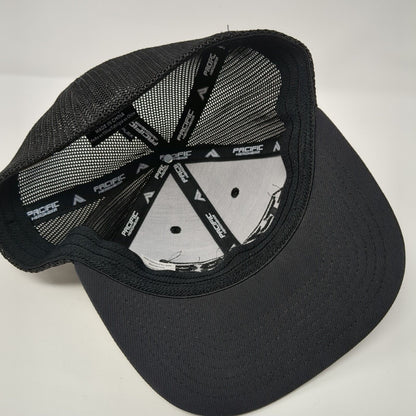 T-Zers Shirt Shop Fitted Mesh Back Trucker Hat Black 7 3/8-8 Solid