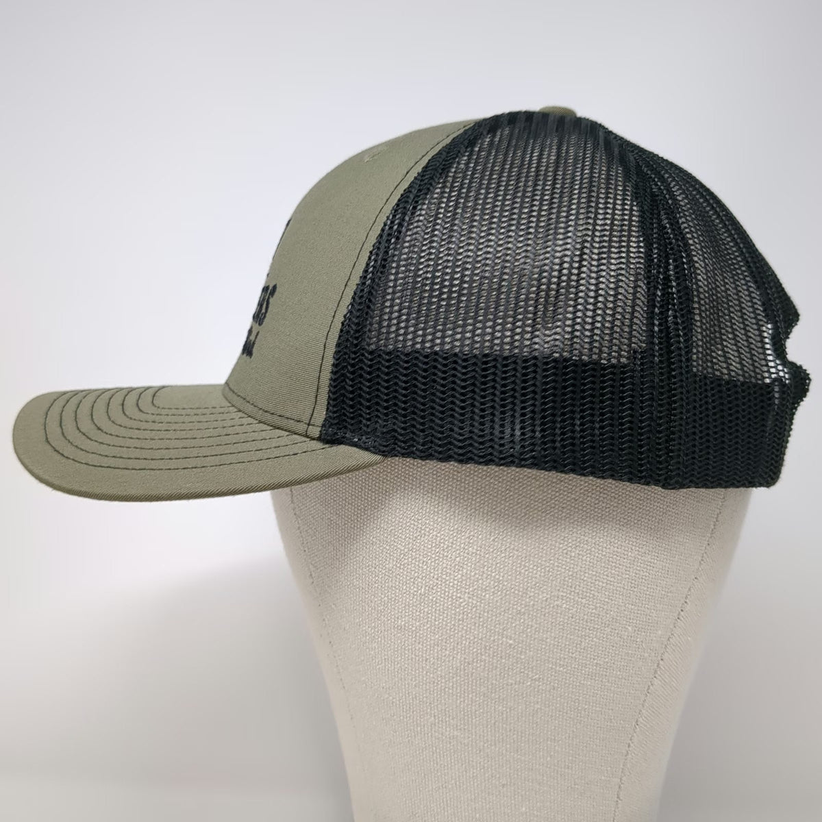Richardson Trucker Hat Green One Size Snapback Tylor and the Train Robbers Band
