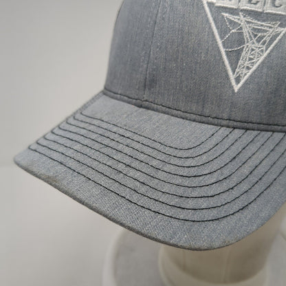 NLC Lineman.Edu Snapback Trucker Hat Gray OS Adjustable Mesh Back Richardson