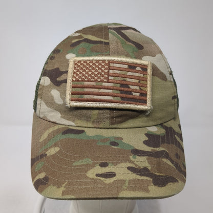 USA Flag Trucker Hat Multicolor One Size Adjustable Mesh Back Rouge American