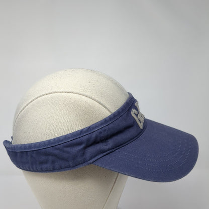 Gap Strapback Sun Visor Hat Blue M/L Adjustable Lightweight Embroidered Cotton