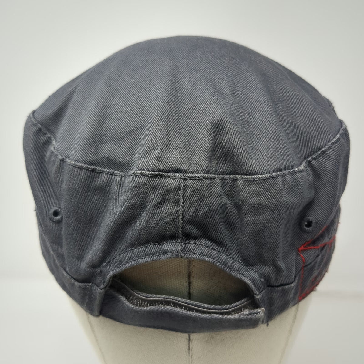 Kona Brewing Co Army Cap Gray One Size Distressed Adjustable Strapback Hat Logo
