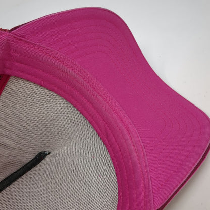 prAna Trucker Hat Pink One Size Mandala Floral Pattern Mesh Back Snapback Logo