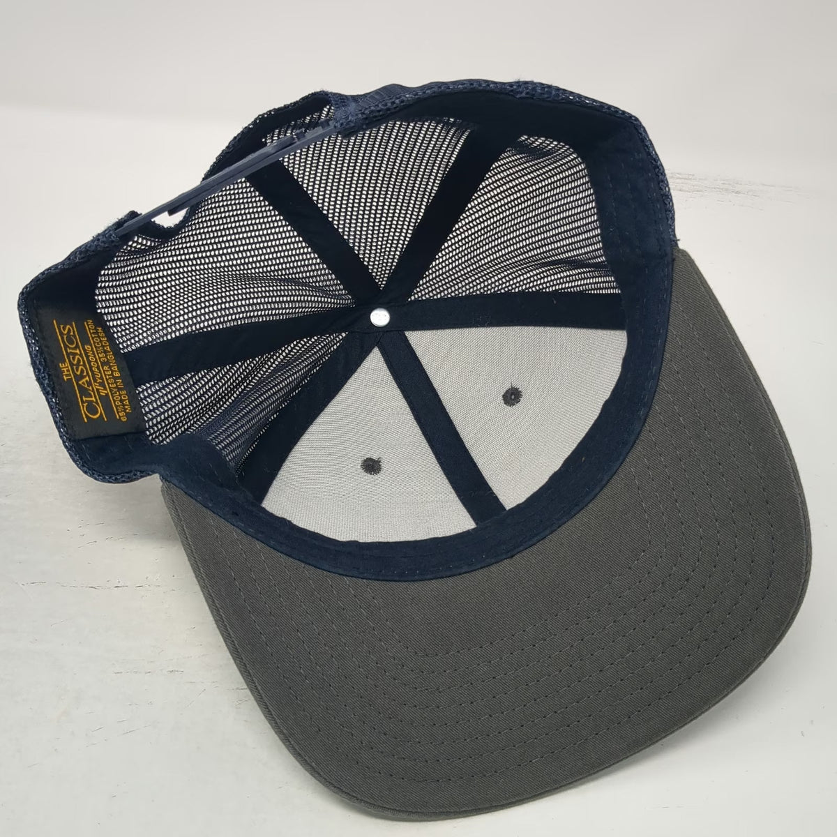 Yupoong Trucker Hat Gray Blue One Size Firstam Idaho State Patch Mesh Snapback