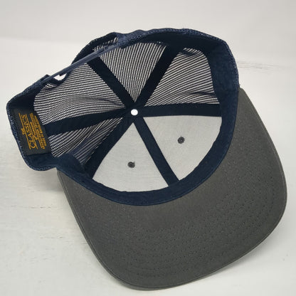 Yupoong Trucker Hat Gray Blue One Size Firstam Idaho State Patch Mesh Snapback