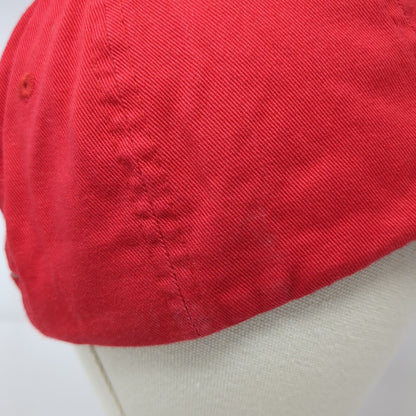 Leinenkugel's Slideback Hat Red One Size Adjustable Embroidered 6 Panel Cotton