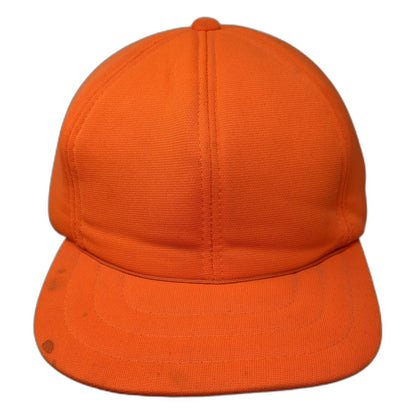 Baseball Cap Orange One Size Green Underbrim Blank Hat Solid Plain Hunting Gear
