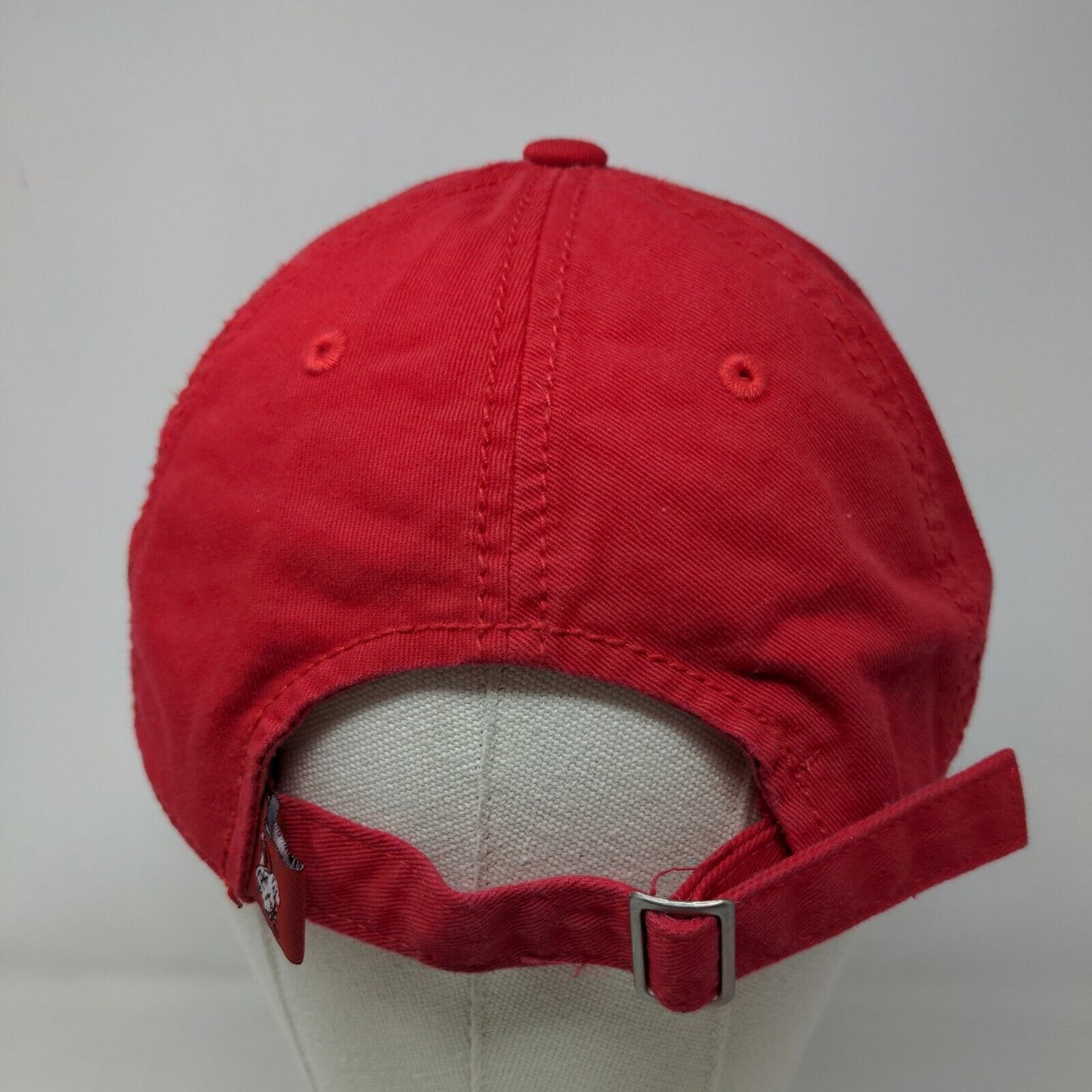 Top of the World Mens Slideback Hat Red Embroidered Georgia Bulldogs Logo Cotton