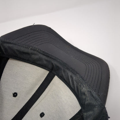 Pit Bull Premium Strapback Hat Black One Size Adjustable Leather Blank