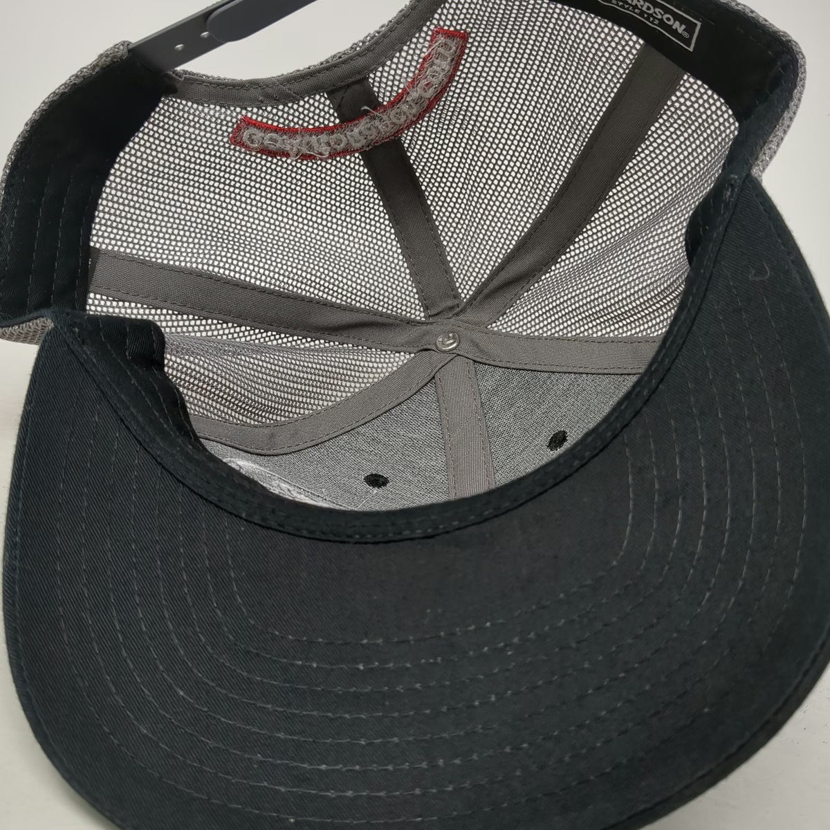 Richardson Trucker Hat Black One Size GoAutoRanch AR Logo Snapback Mesh 112