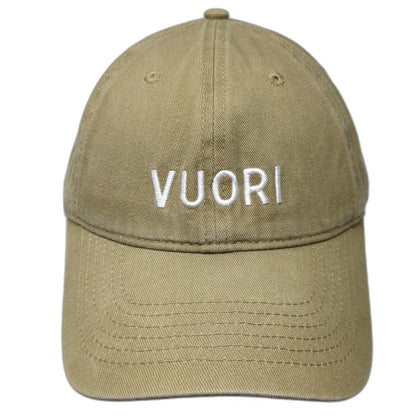 Vuori Baseball Cap Green OSFM Embroidered Logo Adjustable Slideback Twill Hat