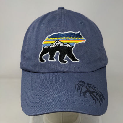 Bear Mountain Slideback Hat Blue OSFA Embroidered 6 Panel Paramount