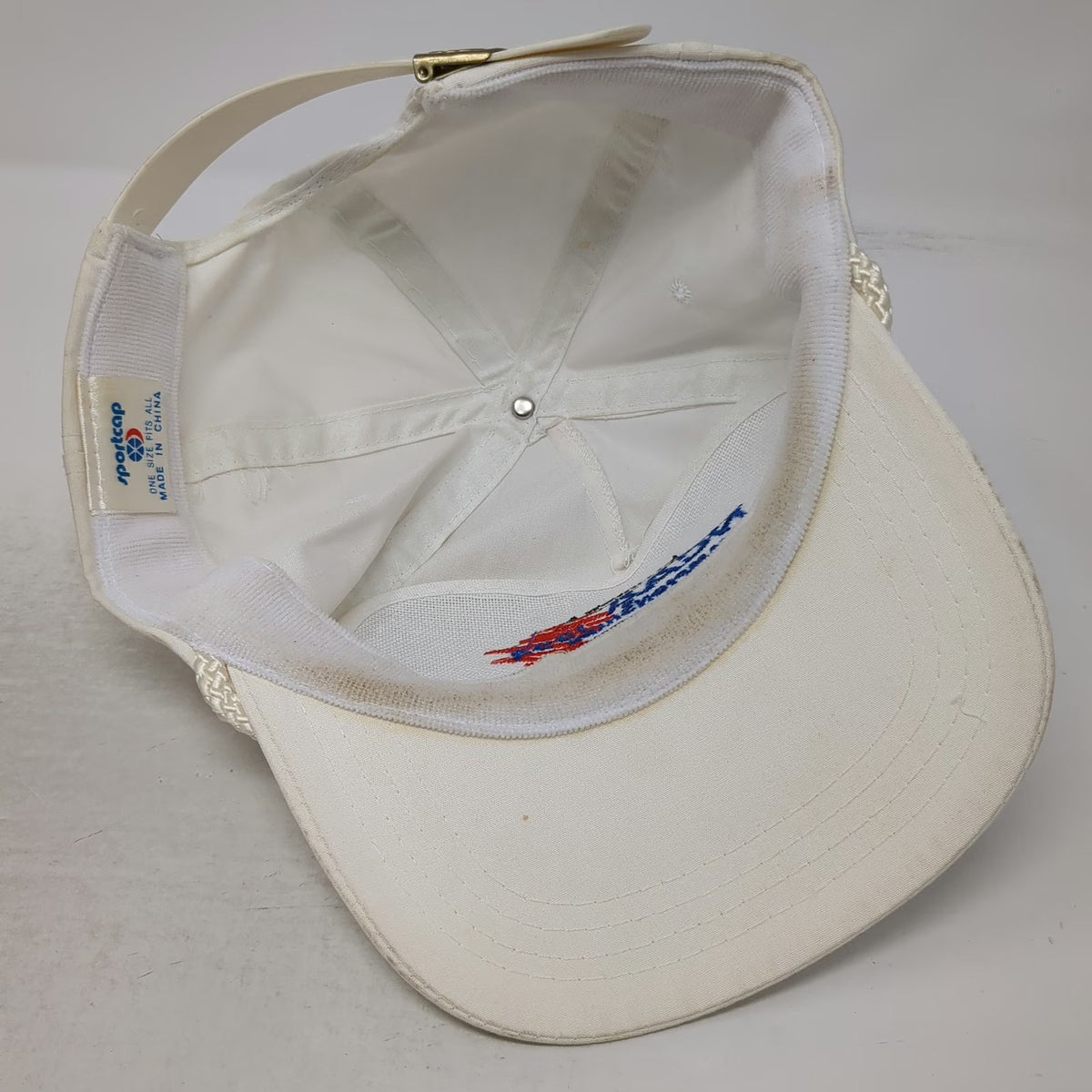 NCAA Sportcap Trucker White 1994 Track Field Championships Rope ID Hat Vintage