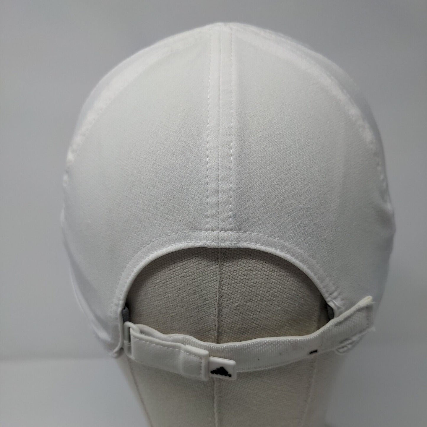 Adidas 3 Stripes Strapback Hat White One Size Solid Adizero Climacool