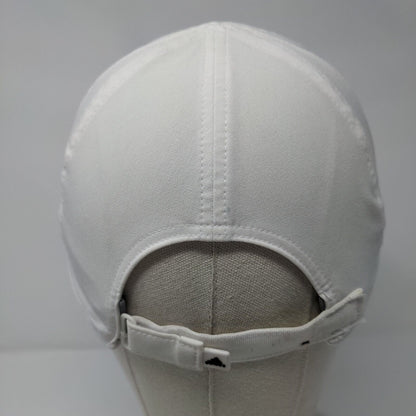 Adidas 3 Stripes Strapback Hat White One Size Solid Adizero Climacool