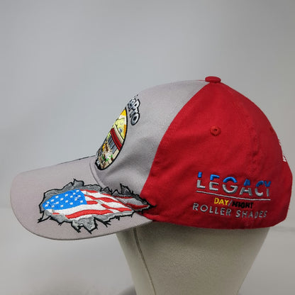 ShadePro Baseball Cap Gray Red One Size Quartzsite 2019 American Flag RV Legacy