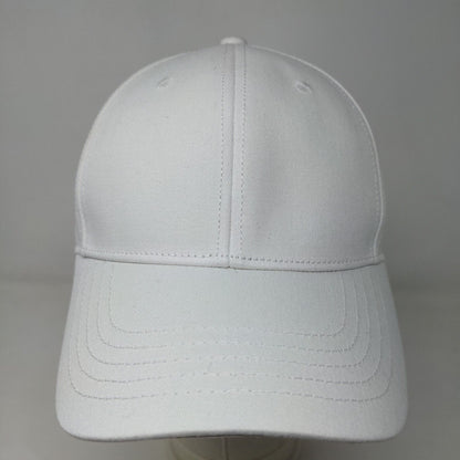 Unbranded Men's Slideback Hat White Adjustable Blank 100% Cotton