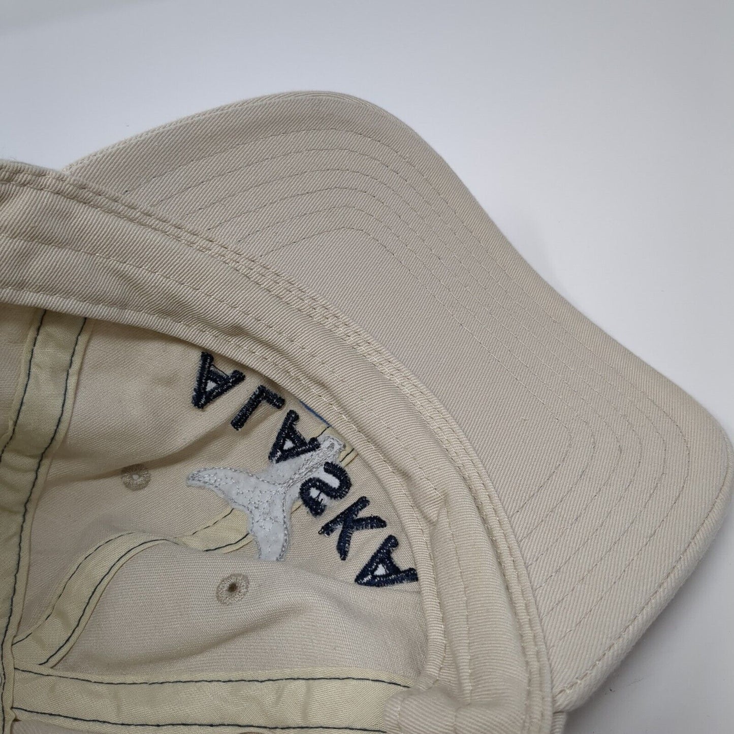Alaska Strapback Hat Tan One Size Adjustable Embroidered Princess Cruises