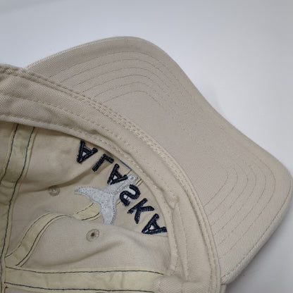 Alaska Strapback Hat Tan One Size Adjustable Embroidered Princess Cruises