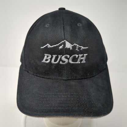Busch Slideback Hat Black One Size Adjustable Embroidered Vent Holes