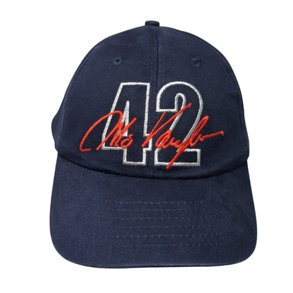 Mo Vaughn 42 Strapback Hat Blue One Size Embroidered Anaheim Angels