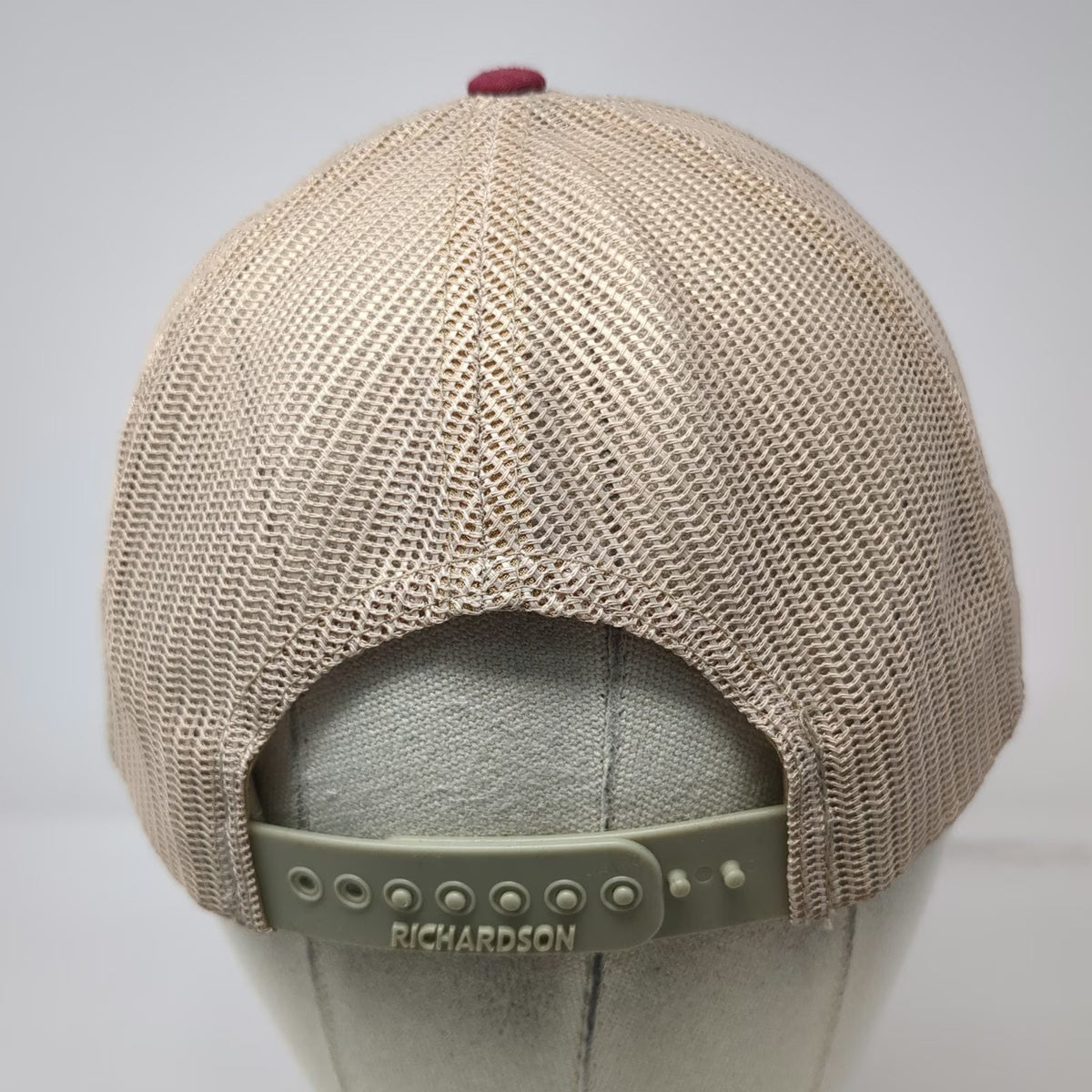 Richardson Trucker Hat Red One Size Zips Drive In Mesh Snapback Restaurant Logo