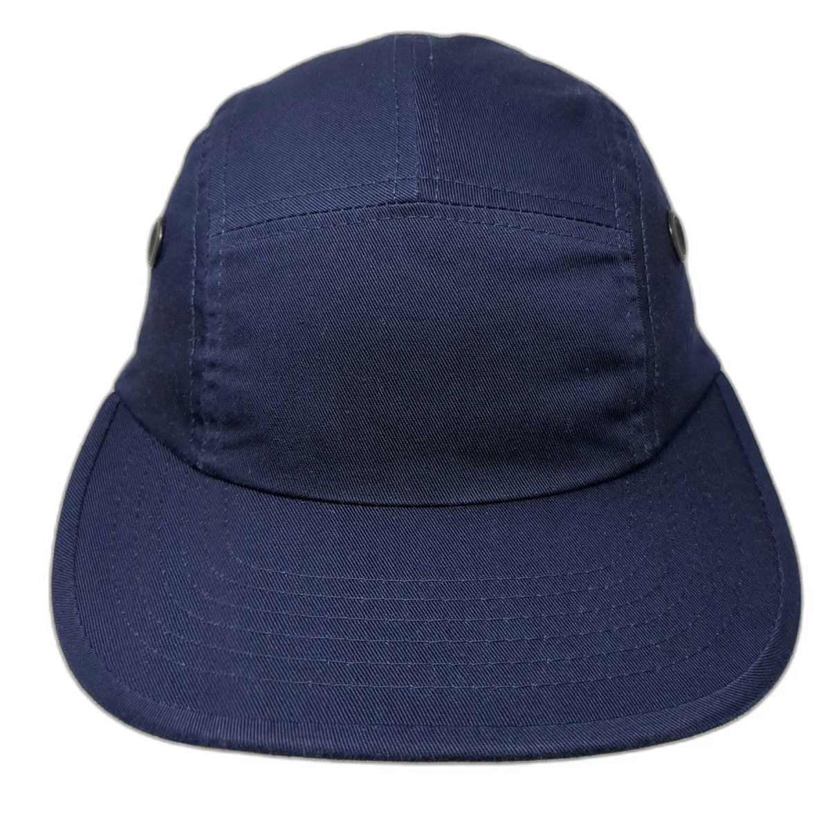Rothco 5 Panel Hat Blue One Size Adjustable Blank Leather Slideback Mesh Eyelets