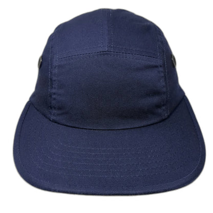Rothco 5 Panel Hat Blue One Size Adjustable Blank Leather Slideback Mesh Eyelets