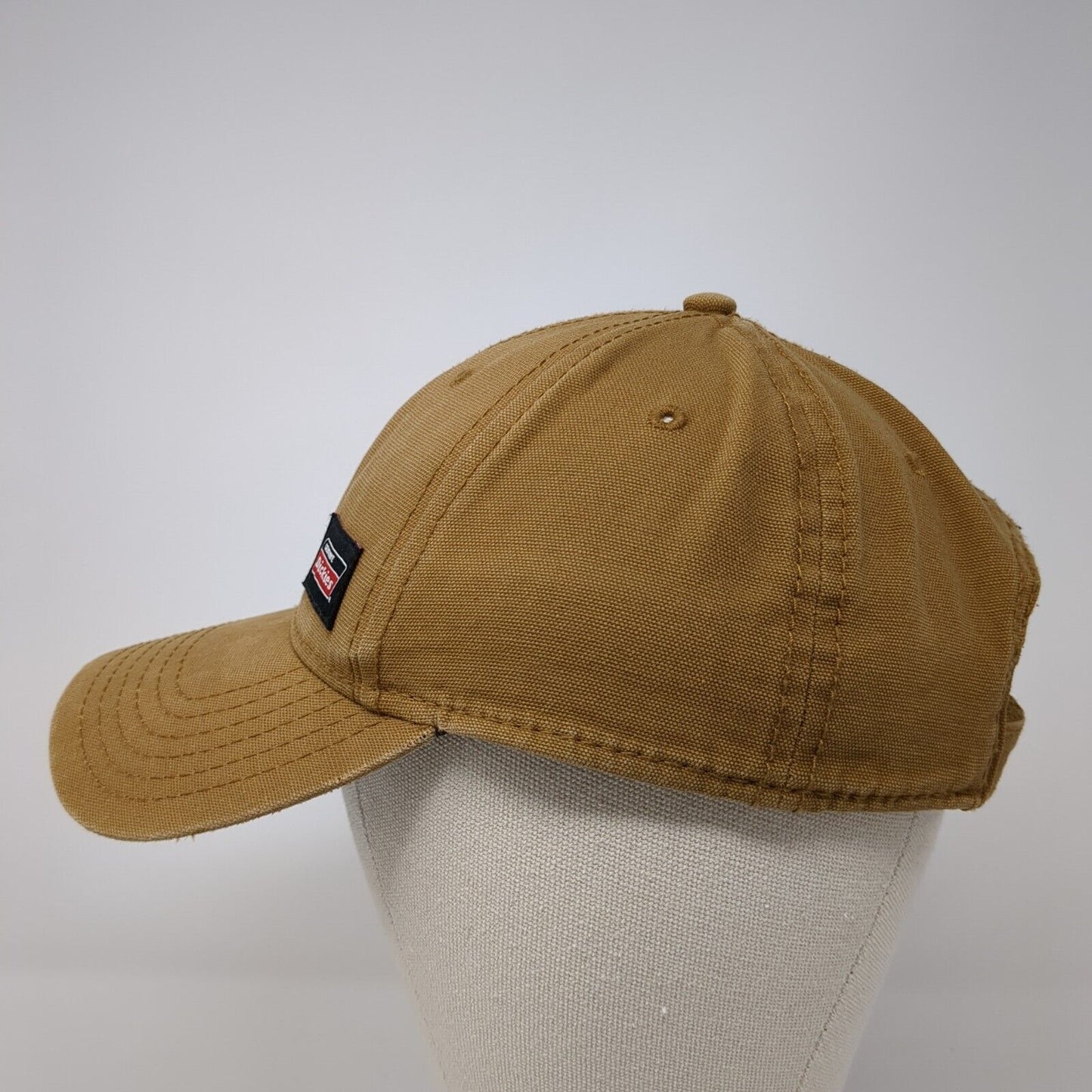 Genuine Dickies Patch Strapback Hat Tan One Size Adjustable 6 Panel