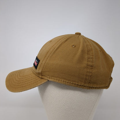 Genuine Dickies Patch Strapback Hat Tan One Size Adjustable 6 Panel