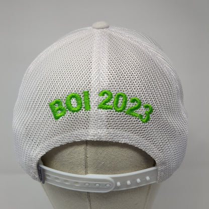 Woody BOI 2023 Snapback Trucker Hat White OS Adjustable Flexfit Mesh Yupoong