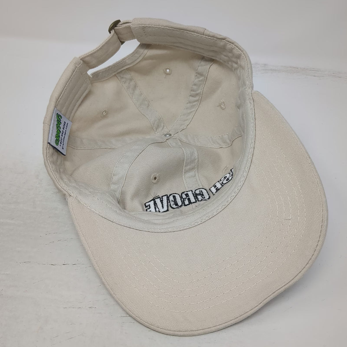 Graffiti Baseball Cap Beige One Size Slideback Cotton Ash Grove Est 1882 Hat
