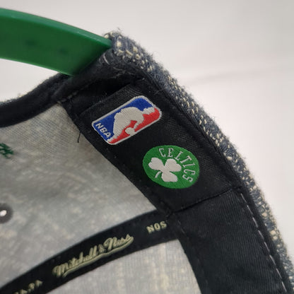Mitchell & Ness Boston Celtics NBA Snapback Gray Green Black One Size Tweed Hat