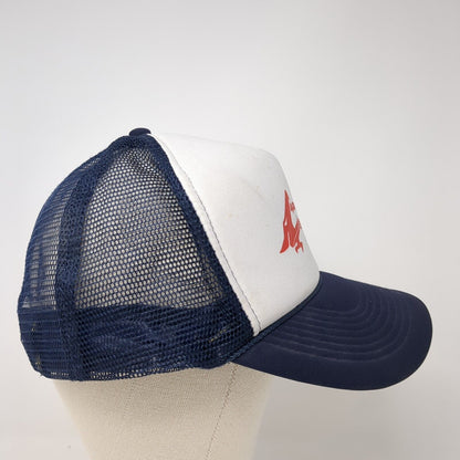 Albertson Intramurals Snapback Rope Trucker Hat Blue One Size Mesh Back