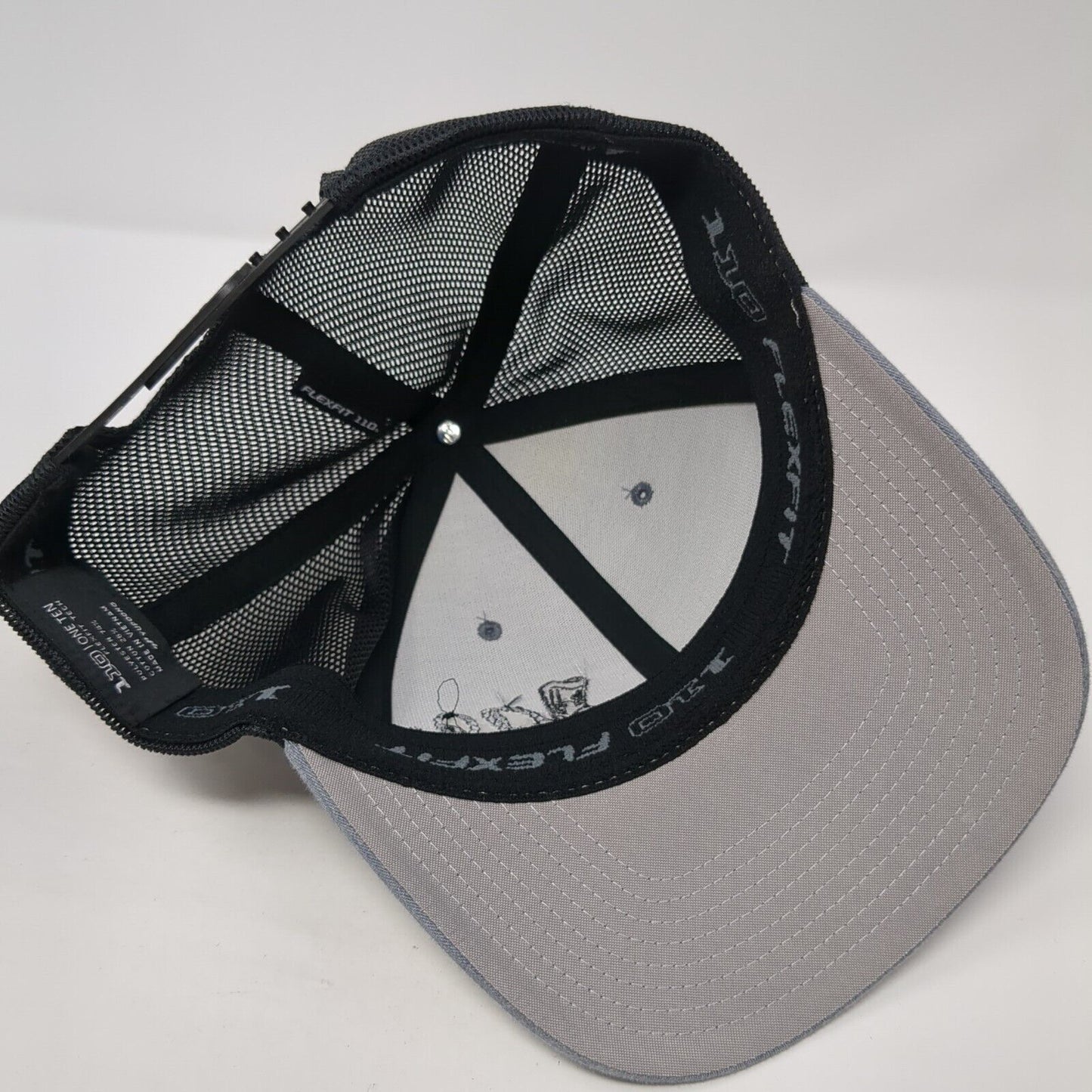 Jae Foundation Snapback Trucker Hat Gray OS Adjustable 110 Flexfit Mesh Back