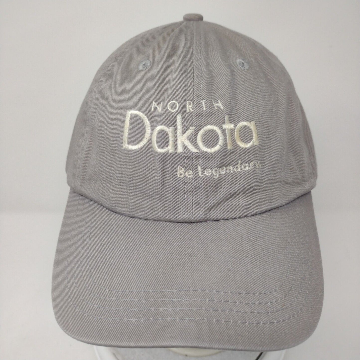 North Dakota Be Legendary Slideback Hat Gray OSFA Adjustable Paramount