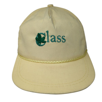 Class Slideback Rope Hat Yellow OSFA Adjustable Leather Strap K-Products