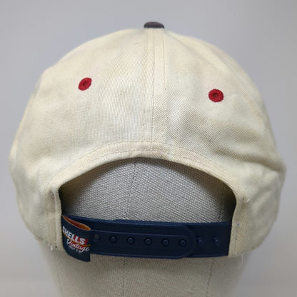 Shells Vintage 5 Panel Beige Hat One Size Snapback Boston Skyline Massachusetts