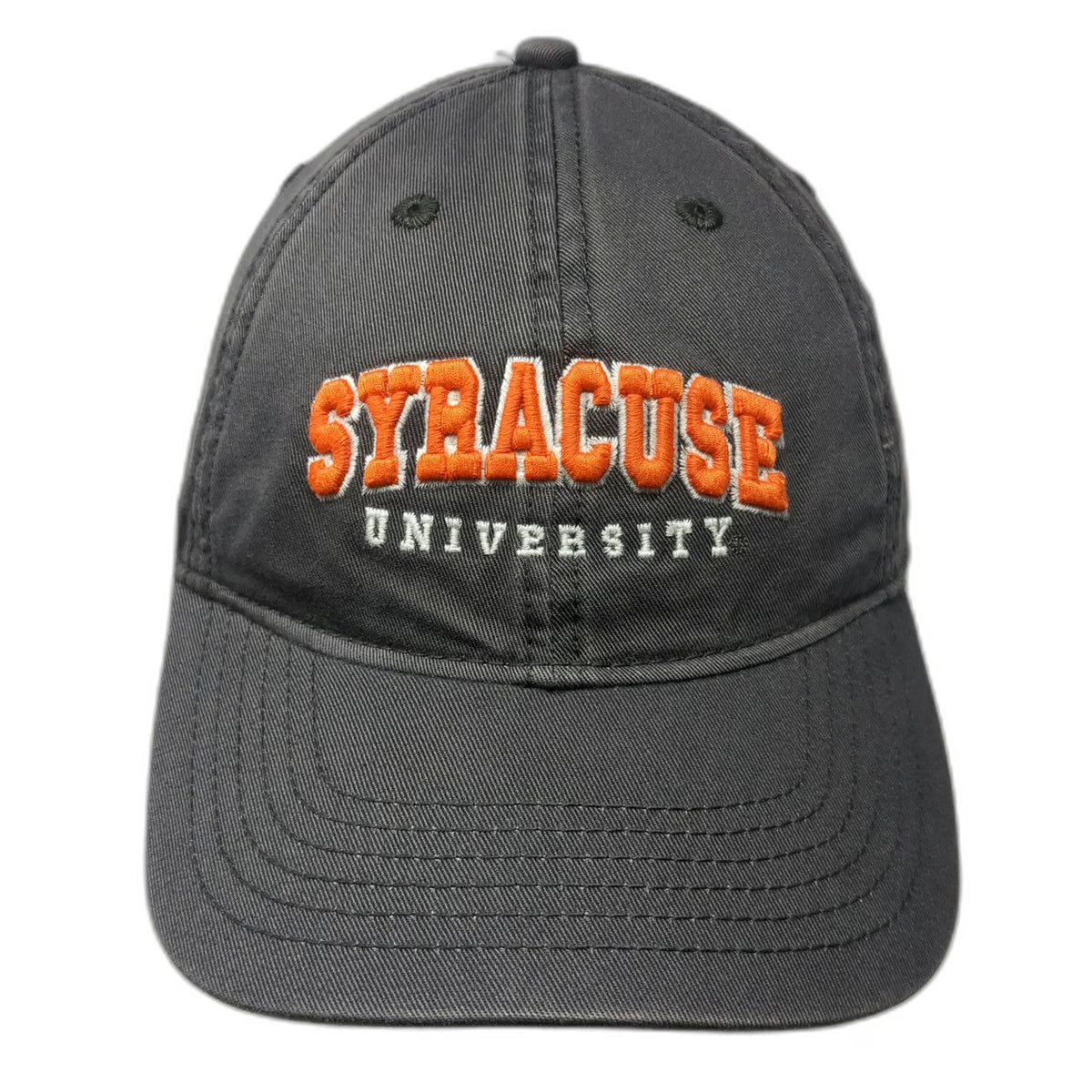 Syracuse Orange NCAA Legacy Cap Gray White One Size Slideback Embroidered Hat